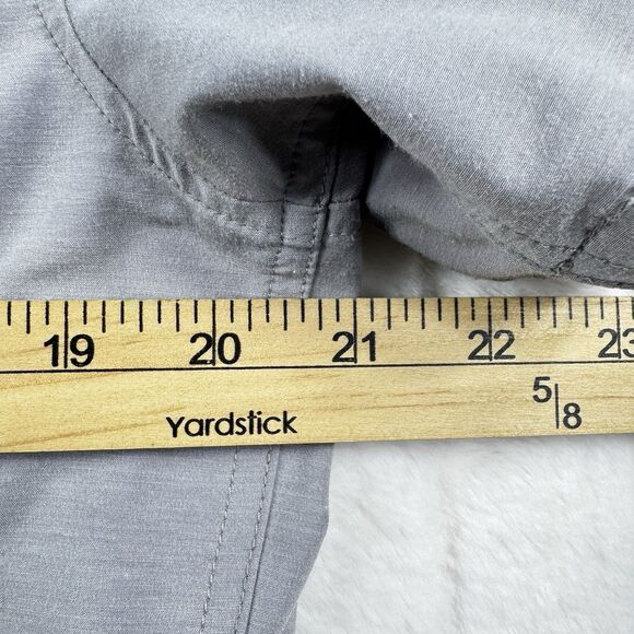 Vuori Shirt SS Bridge Button Down Men's L Light Gray Stretch Performance Comfort - Picture 3 of 11